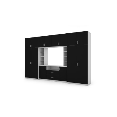 copy of Ansamblu elegant de mobilier cu dulapuri, dulapuri mici, raft TV, lățime 380 cm - DAKO