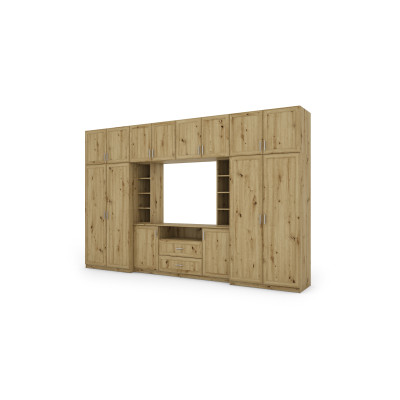 copy of Elegante Wohnwand mit Schränken, Schränkchen, TV-Board, Breite 380 cm - DAKO