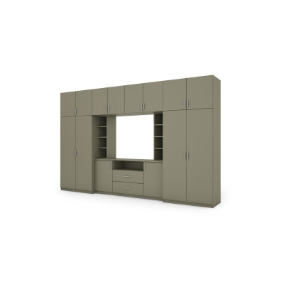 copy of Elegantní obývací stěna se skříněmi, skříňky, TV polička, šířka 380 cm - DAKO