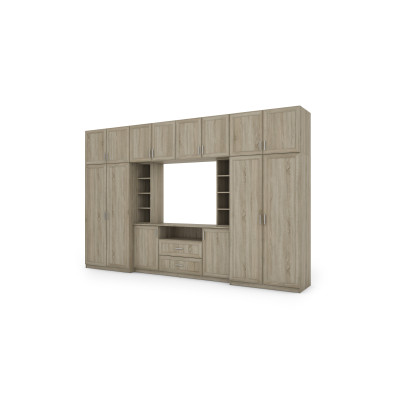 copy of Meuble de rangement élégant avec armoires, meubles, étagère TV, largeur 380 cm - DAKO