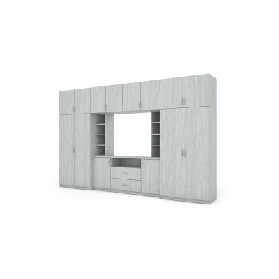 copy of Elegantní obývací stěna se skříněmi, skříňky, TV polička, šířka 380 cm - DAKO