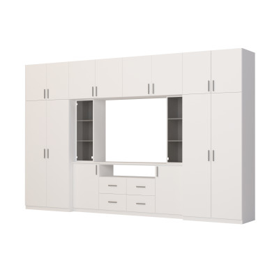 copy of Meuble de salon moderne avec armoires spacieuses et vitrine TV, haut de 240 cm - NESTO