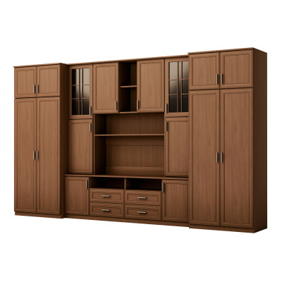 copy of Wall unit with spacious cabinets, shelves, cabinets, TV area - SAWA