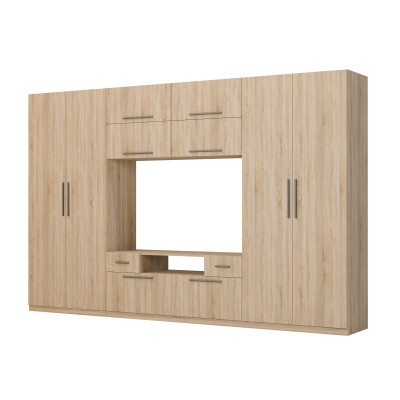 copy of Modern wall unit, large wardrobes, shelves, TV cabinet, drawers - SCANDI