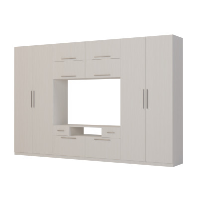 copy of Perete de mobilier modern, dulapuri mari, rafturi, dulap TV, sertare - SCANDI