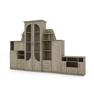 copy of Nappali bútor nagy vitrinnel, bár, fehérnemű szekrény, RTV - TEXAS + RTV