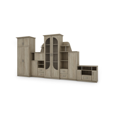 copy of Meuble TV avec grande vitrine, bar, meuble à linge, armoire, RTV - TEXAS +armoire +RTV