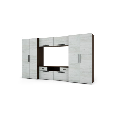 copy of Meuble Mural Moderne avec Armoires Spacieuses, RTV, Extensions, Placards - ZEUS