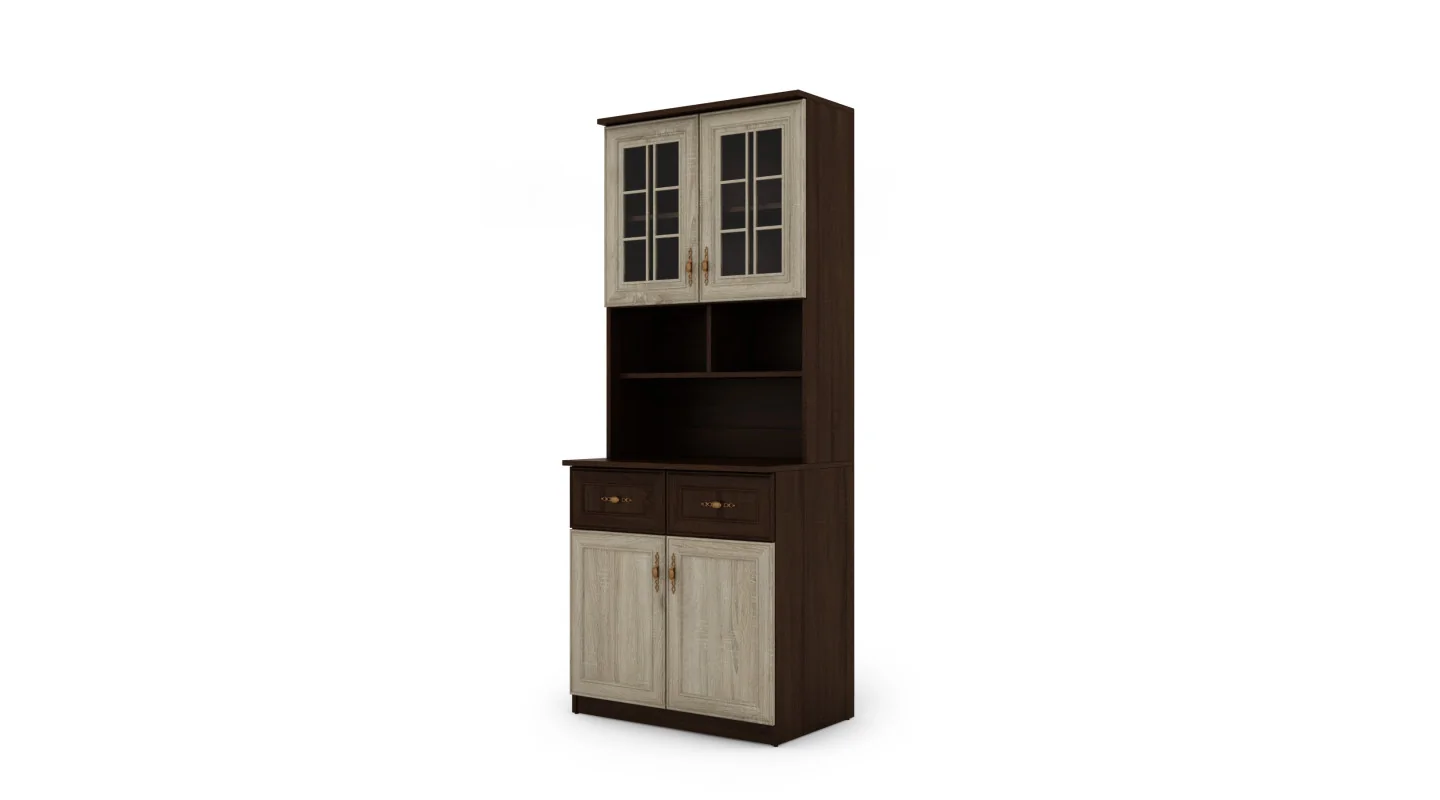 Kredens 80 cm sonoma ciemna sonoma jasna – Selvaro | eMeblast