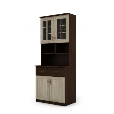 Kredens 80 cm sonoma ciemna sonoma jasna – Selvaro | eMeblast