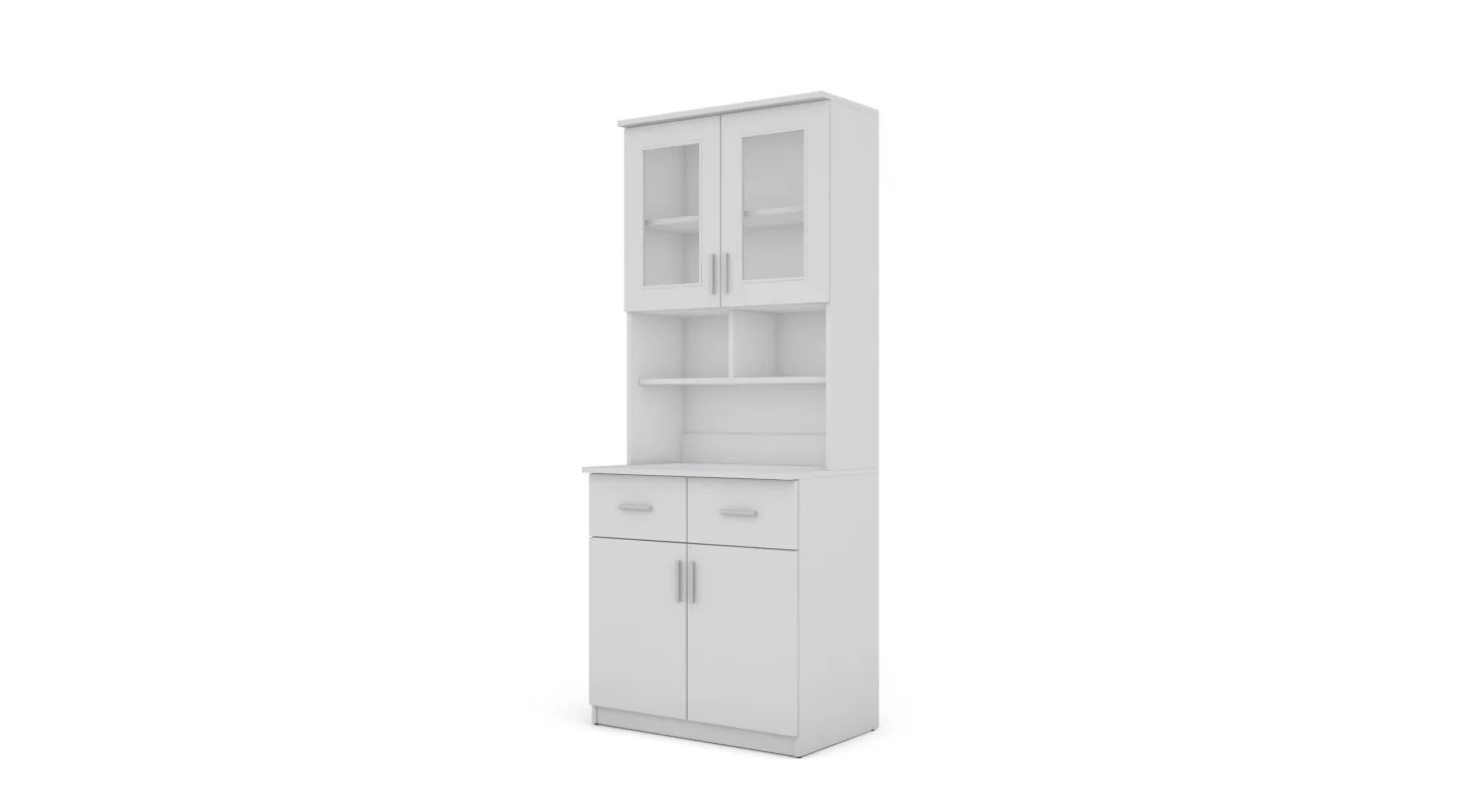 Kredens 80 cm biel – Selvaro | eMeblast