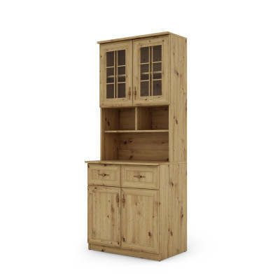 Wielofunkcyjny kredens 80 cm dąb artisan – Selvaro