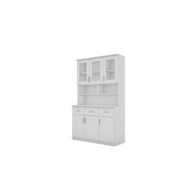 Pojemny kredens 150 cm biel – Caldvero