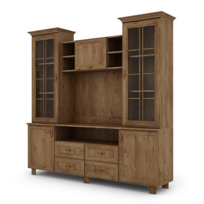 Witryna RTV z miejscem na telewizor 200 cm Dąb Lefkas – Signal