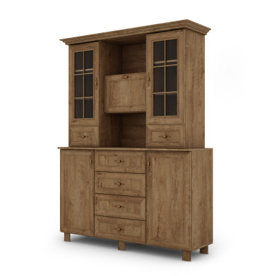 copy of Display Cabinet 150 cm for living room, drawers, cabinets, glazing, soft-close, self-assembly