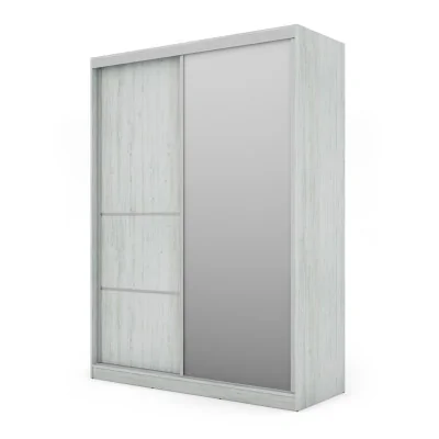 Szafa przesuwna 170x230 cm sosna Andersen z lustrem i szufladami – Ravelo | eMeblast