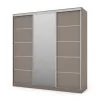 Szafa przesuwna 240x240 cm sepia z lustrem – Monvero