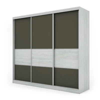 Szafa przesuwna 245x220 cm sosna Andersen / grafit – Verdino | eMeblast