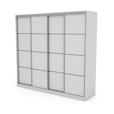 Szafa przesuwna 260x240 cm biała – Maxdoro | eMeblast
