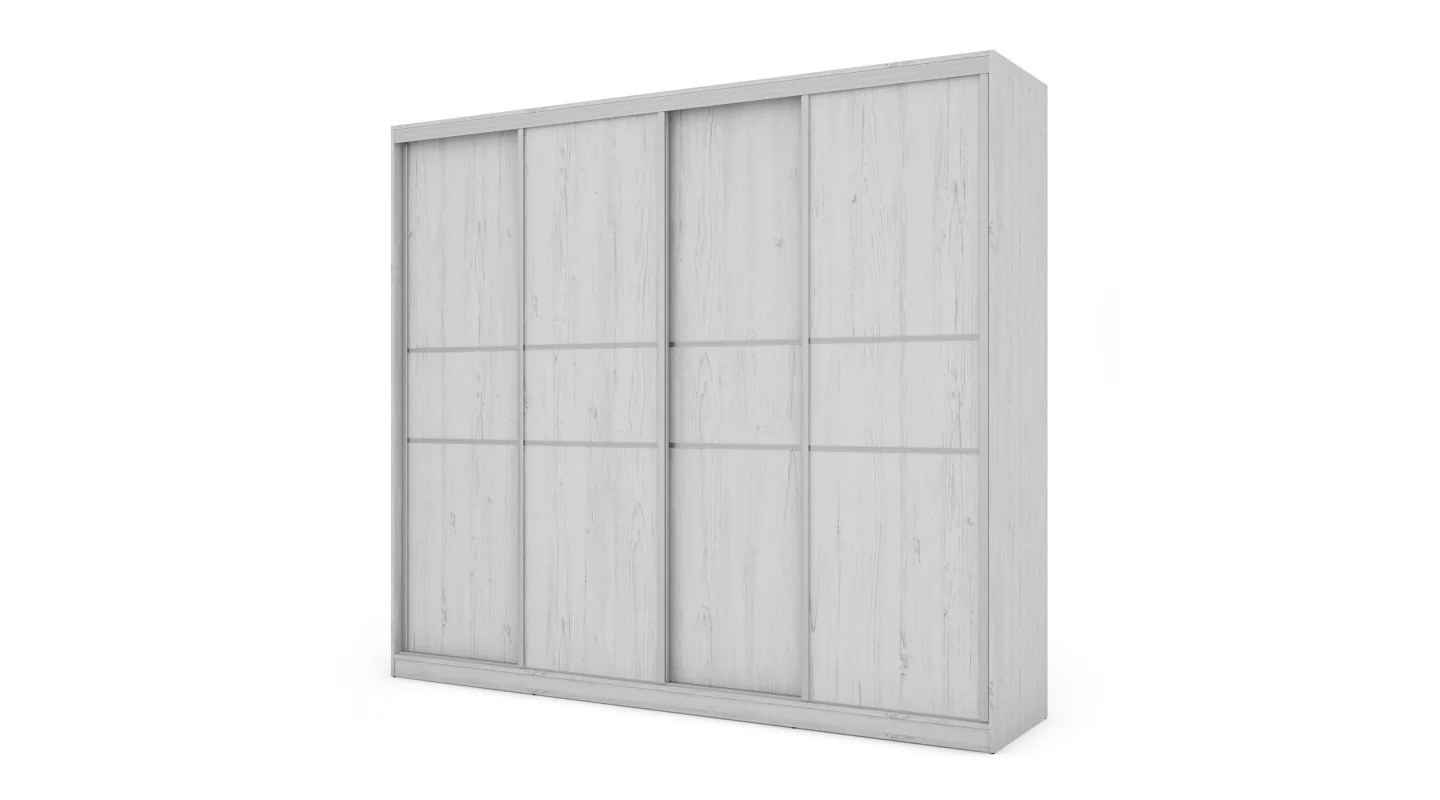 Szafa przesuwna 276x244 cm sosna Anderson – Arvenzo | eMeblast