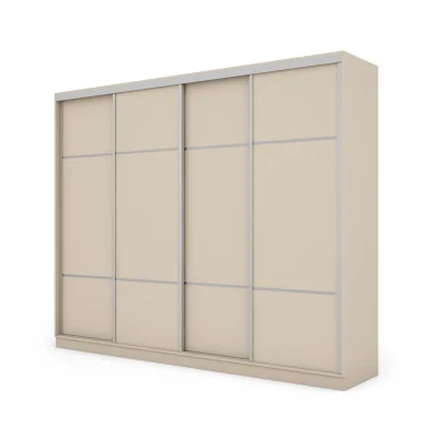 Szafa przesuwna 300x244 cm kość słoniowa - Grandero | eMeblast