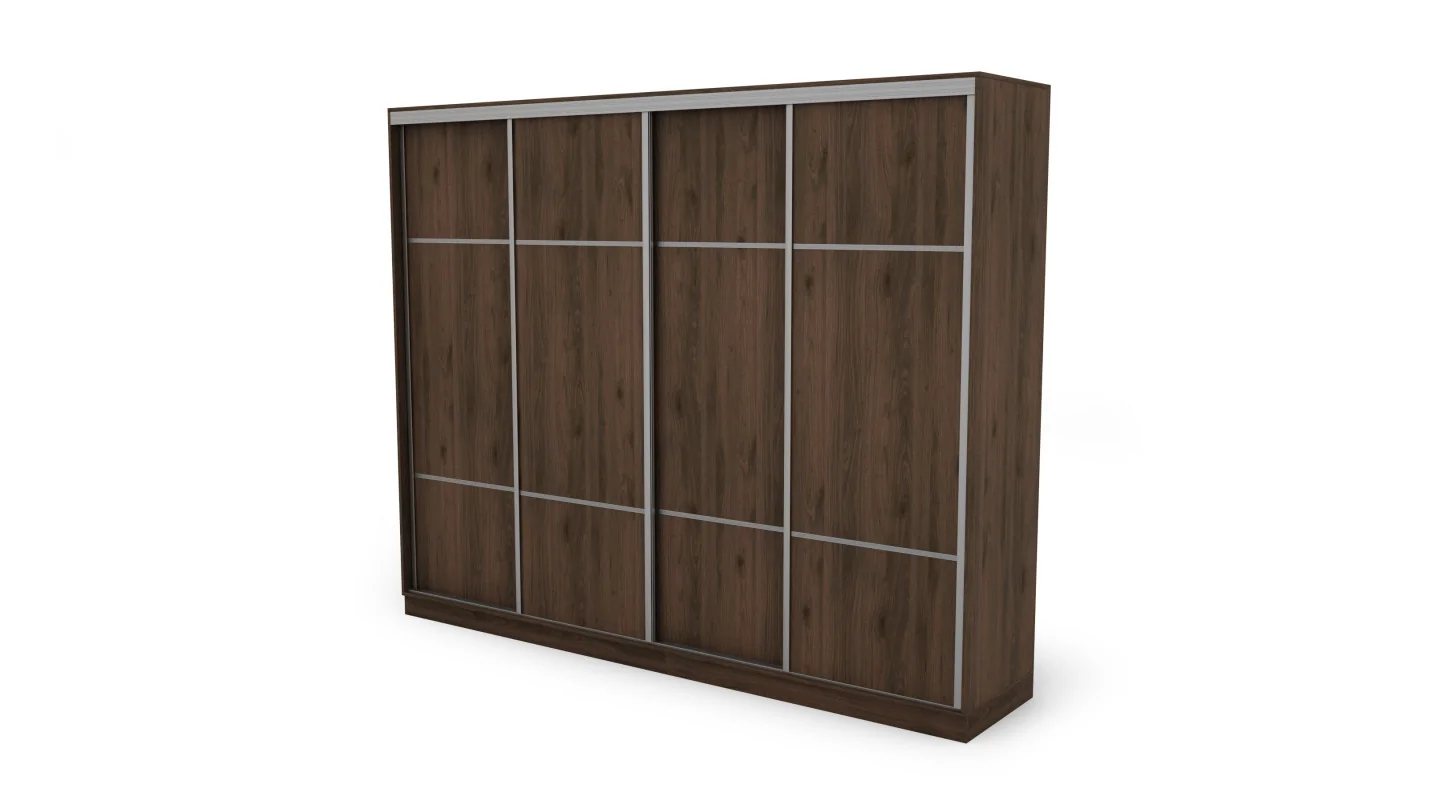 Szafa przesuwna 300x244 cm orzech okapi - Grandero | eMeblast