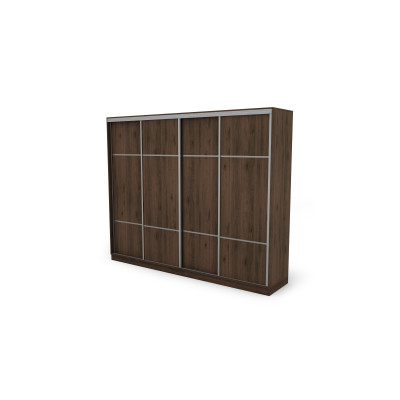 Szafa przesuwna 300x244 cm orzech okapi - Grandero