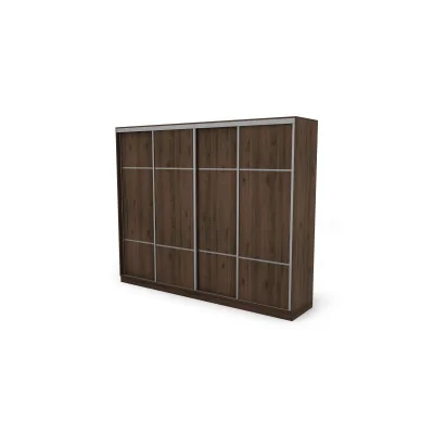 Szafa przesuwna 300x244 cm orzech okapi - Grandero | eMeblast