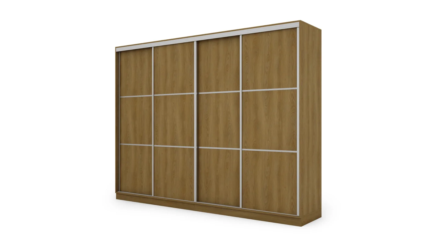 Szafa przesuwna 320x244 cm dąb karmel - Varento | eMeblast