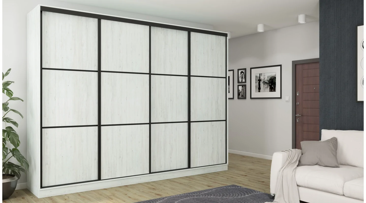 Szafa przesuwna 320x244 cm sosna anderson - Varento | eMeblast
