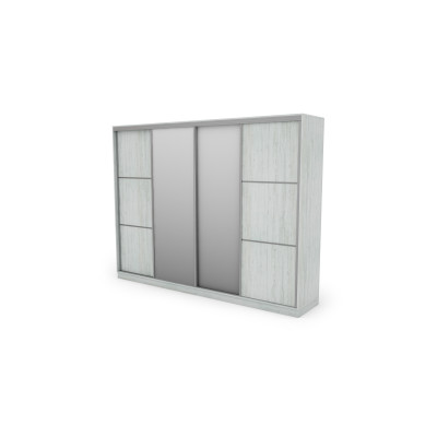 Szafa przesuwna 320x244 cm sosna anderson 2 lustra - Varento