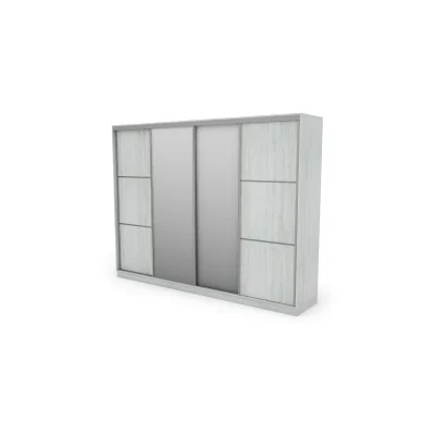 Szafa przesuwna 320x244 cm sosna anderson 2 lustra - Varento | eMeblast
