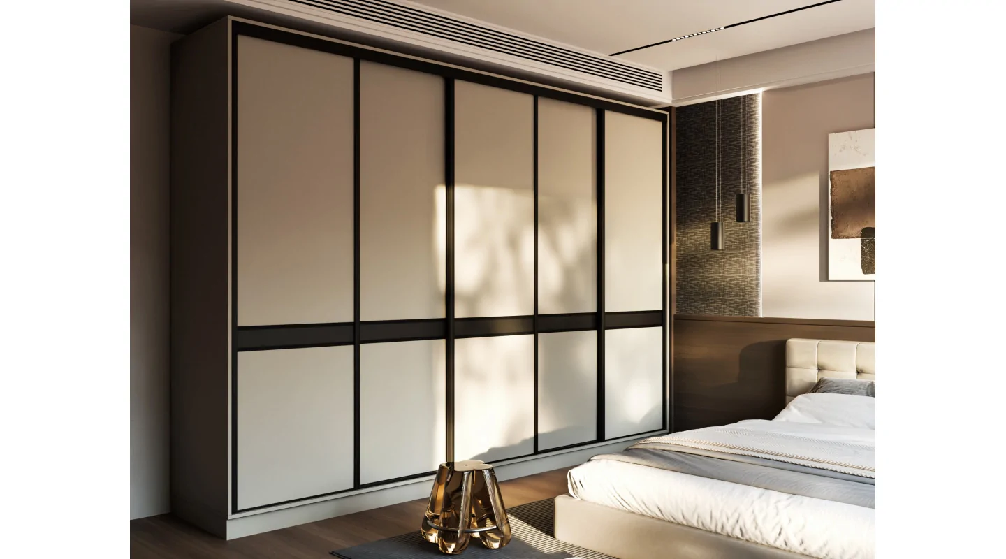 Szafa przesuwna 340x244 cm biel - Morvello | eMeblast