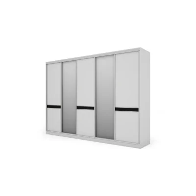 Szafa przesuwna 340x244 cm biel 2 lustra - Morvello | eMeblast