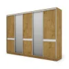 Szafa przesuwna 340x244 cm dąb lancelot 2 lustra - Morvello