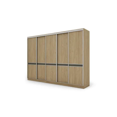 Szafa przesuwna 340x244 cm dąb olejowany - Morvello | eMeblast