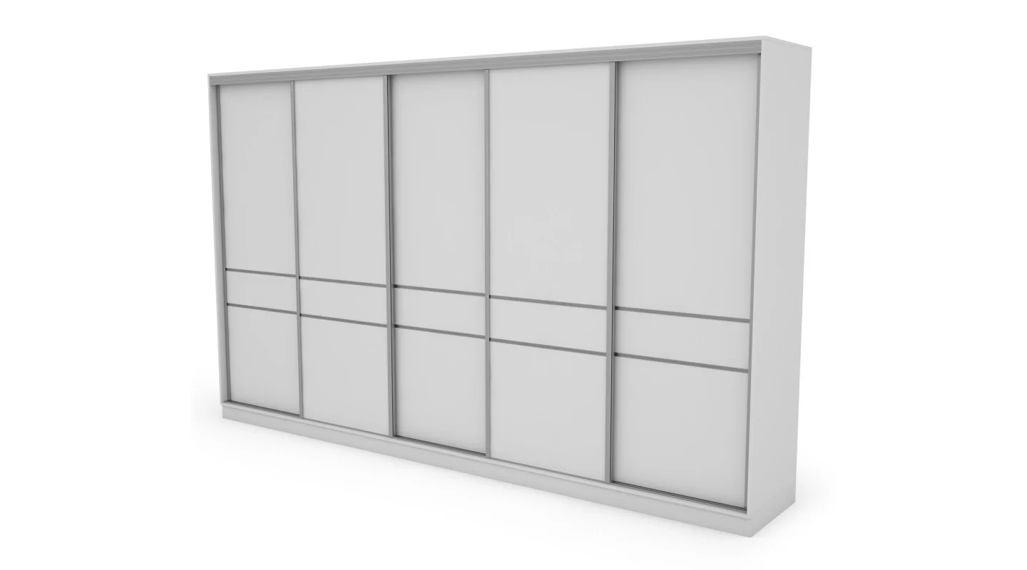Szafa przesuwna 360x244 cm biel - Torvello | eMeblast