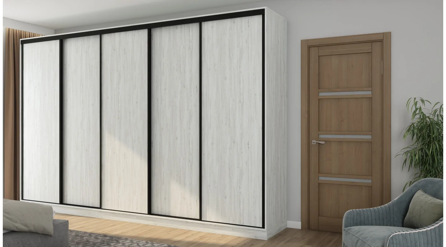 Szafa przesuwna 380x244 cm sosna anderson - Navero | eMeblast