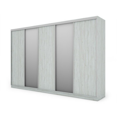 Szafa przesuwna 380x244 cm sosna anderson 2 lustra - Navero