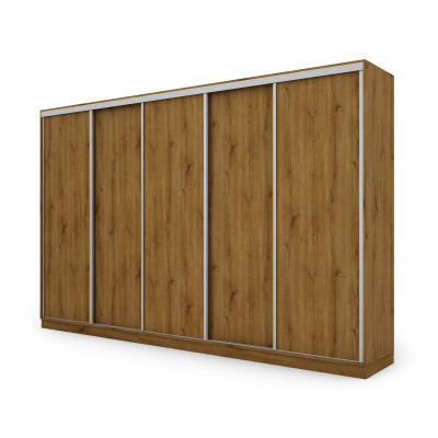 Szafa przesuwna 380x244 cm dąb carpenter whisky - Navero