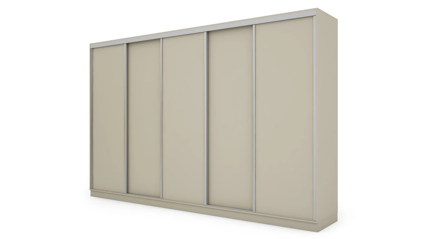 Szafa przesuwna 380x244 cm kaszmirowy beż - Navero | eMeblast