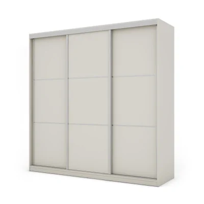 Szafa przesuwna 220x220 cm sosna Andersen z lustrem, koszami i szufladami – Norvello | eMeblast