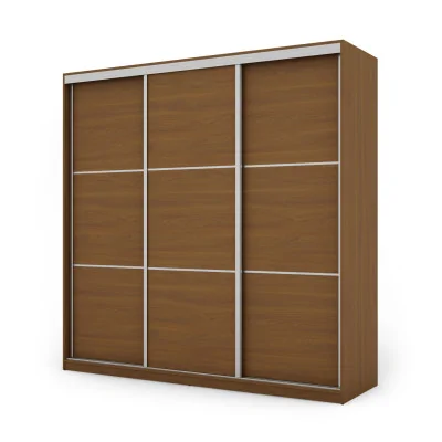 Szafa przesuwna 220x220 cm wiśnia Porto z koszami i szufladami – Norvello | eMeblast