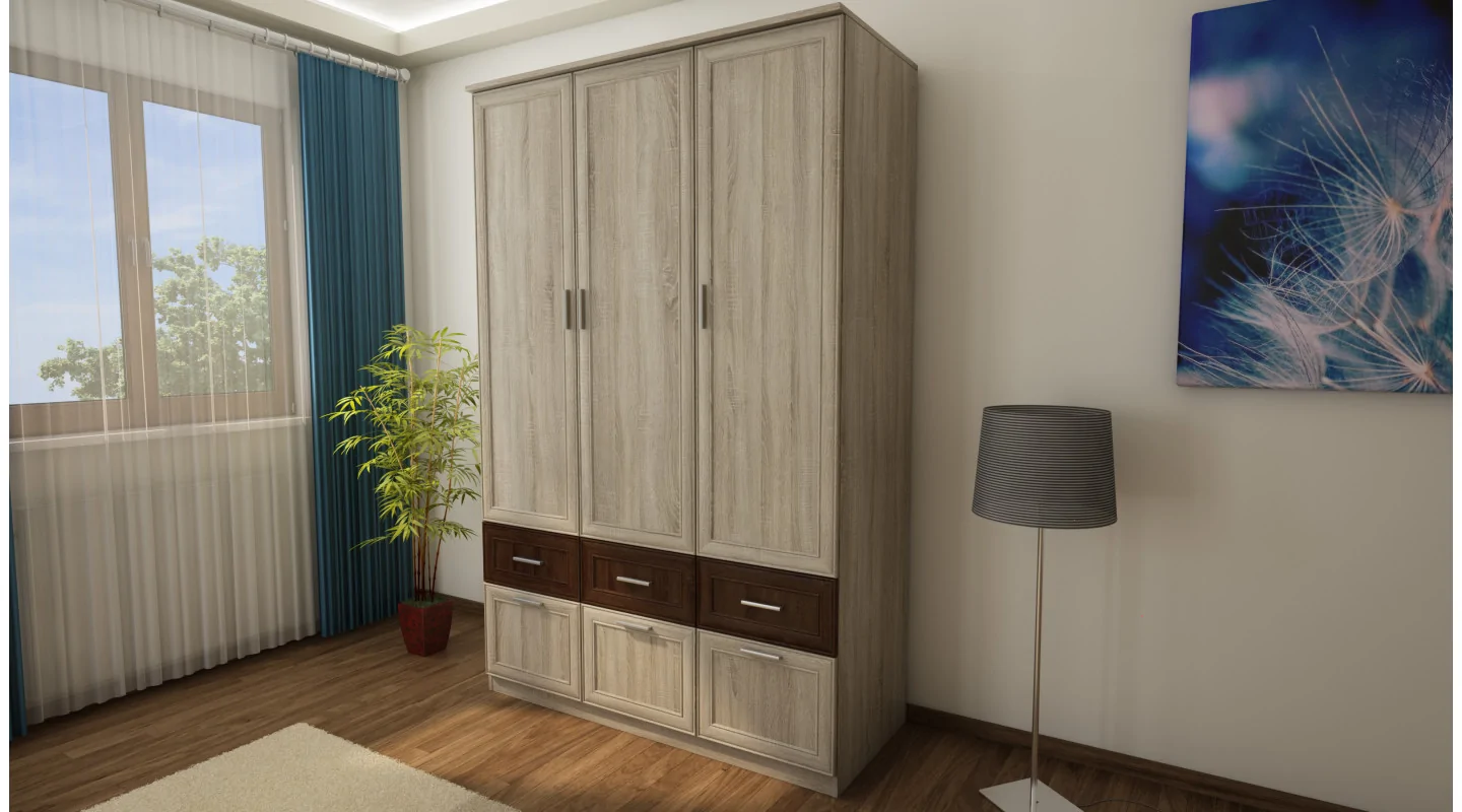 Szafa 140x216 cm sonoma jasna – Karo | eMeblast