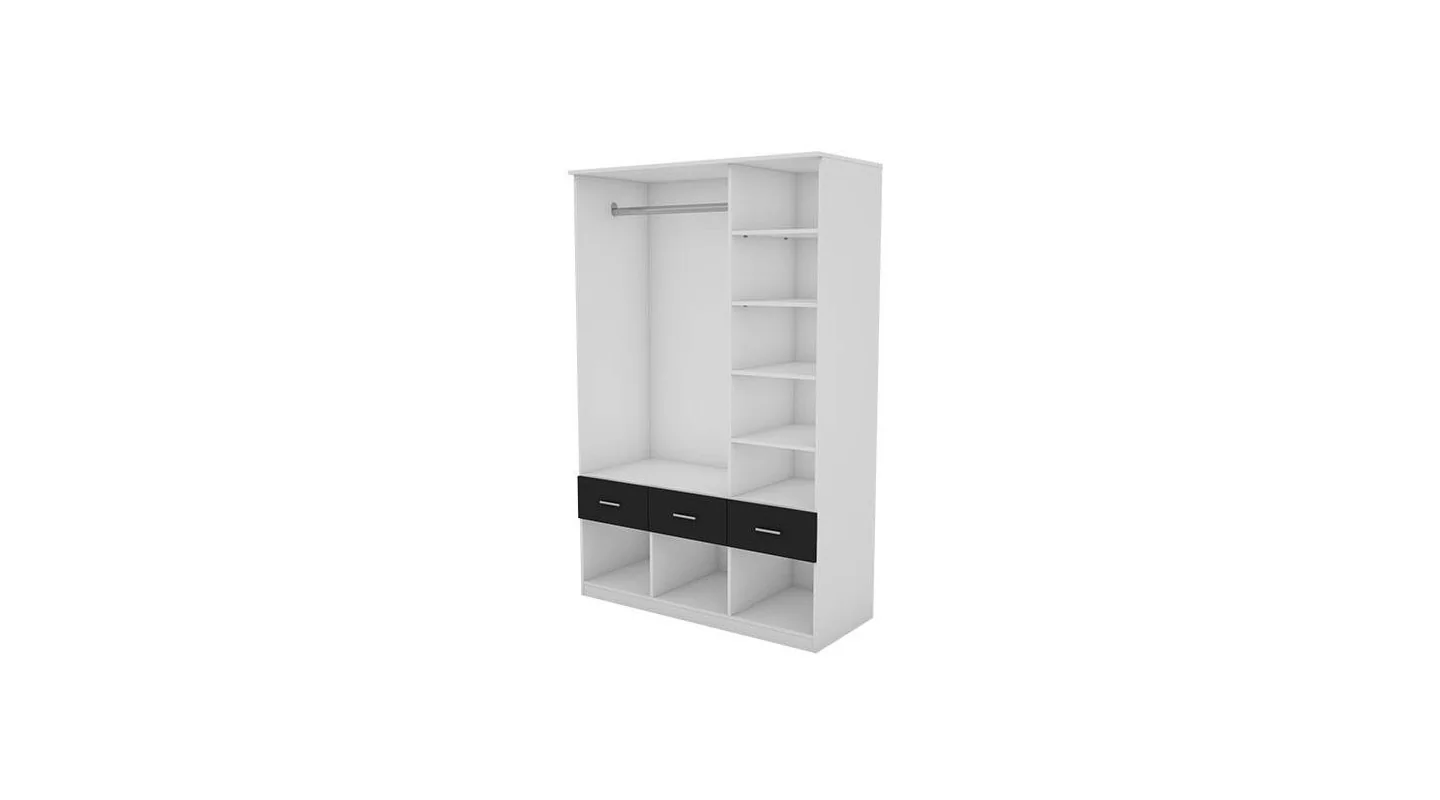 Szafa 140x216 cm biała lustro – Karo | eMeblast