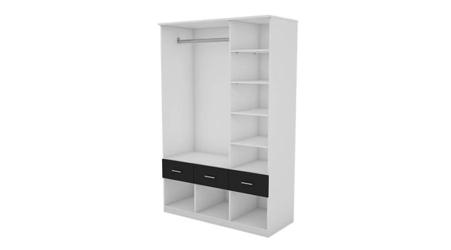 Szafa 140x216 cm biała lustro – Karo | eMeblast