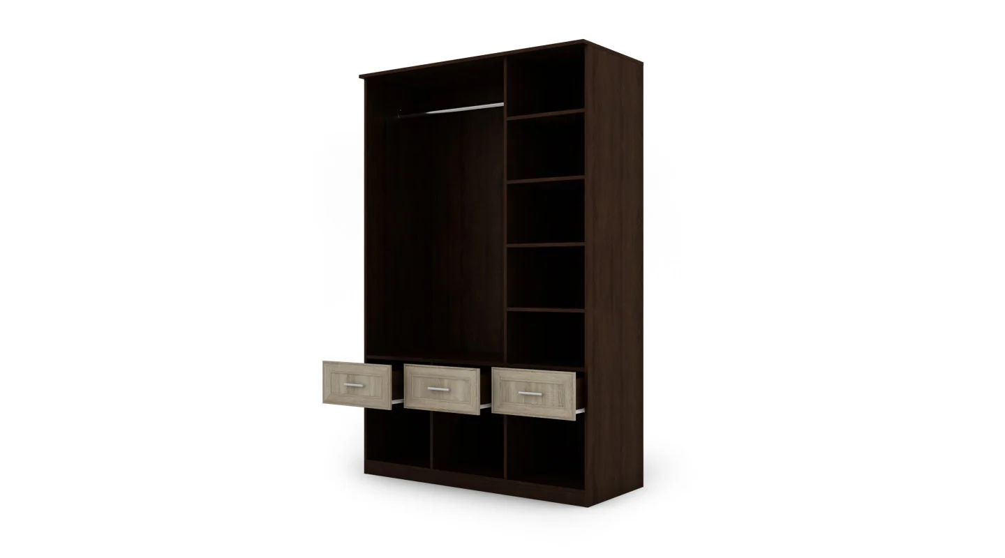 Szafa 140x216 cm sonoma ciemna lustro – Karo | eMeblast