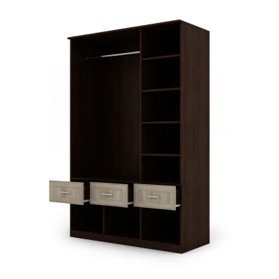 Szafa 140x216 cm sonoma ciemna lustro – Karo | eMeblast