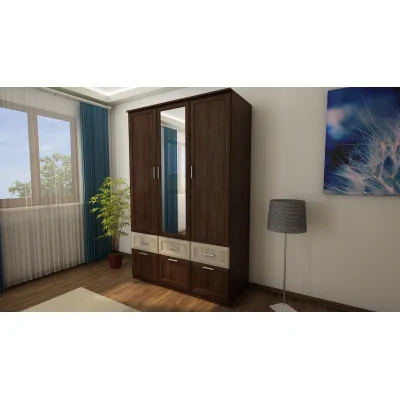 Szafa 140x216 cm sonoma ciemna lustro – Karo | eMeblast