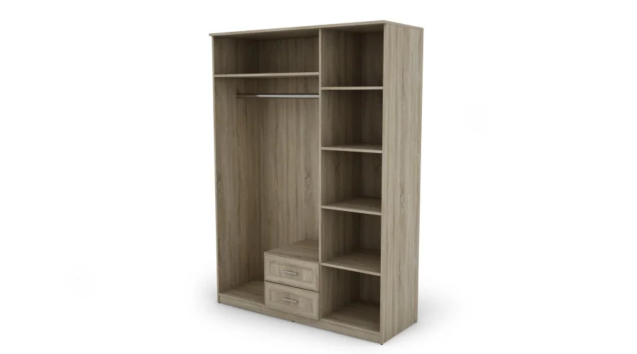 Szafa 150x210 cm sonoma jasna lustro – Sento | eMeblast